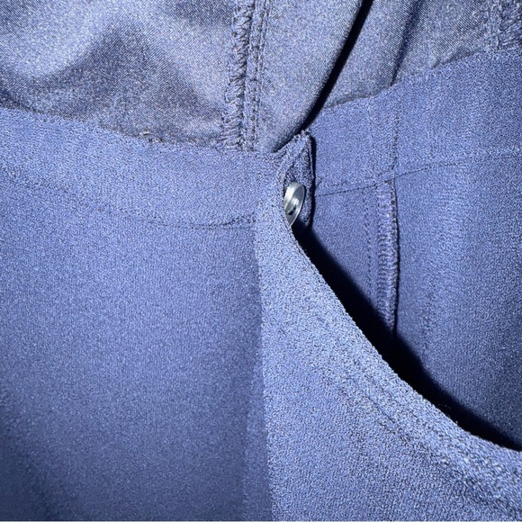 Banana Republic Navy Wrap Dress with V-Neck - Picture 3 of 5